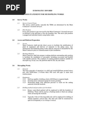 Method Statement