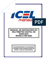 Manual Do Multímetro ICEL MD-6680