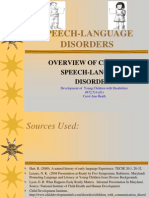 Overview of Childhood Speech-Language Disorders