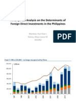 An Empirical Analysis On The Determinants of Foreign Direct Investments in The Philippines