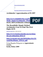 Archimedes' Approximation of Pi 1997