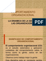 COMPORTAMIENTO ORGANIZACIONAL