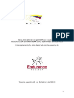 Reglamento Endurance 2013