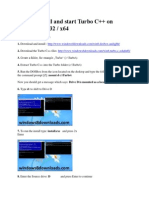 How To Install and Start Turbo C
