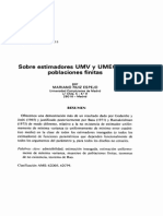 Sobre Estimadores UMV y UMECM en Poblaciones Finitas: Núm. 1 15, 1987', Págs. 105 A 1 1 1