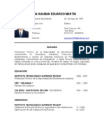 CV Eduardo Feria