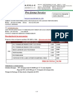 PE PVC PIPE 0.5 1-2-10inch Proforma Invoice