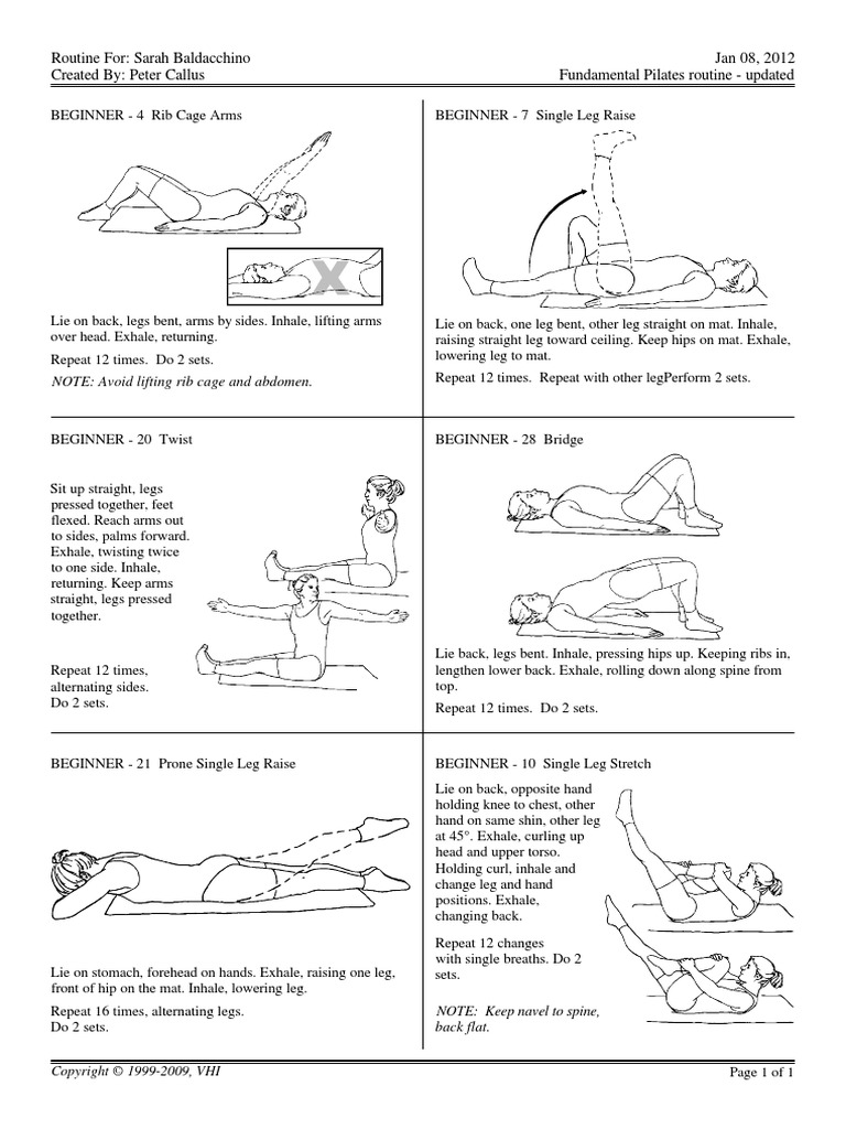 Pilates Workout | PDF | Wellness