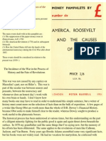 America Roosevelt and the Causes of the Present War
