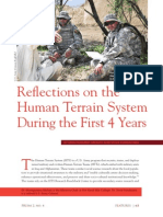 Reflections On The Human Terrain System During The First 4 Years