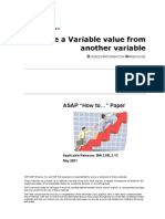 How to... Derive a Variable Value From Another Variable