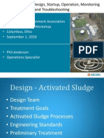 Activated Sludge Design Startup Operation Monitoring