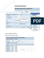 MD61: Place The Requirements For Product Group