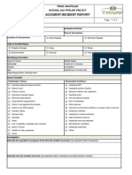 Accident/Incident Report: Record No: - Page 1 of 2