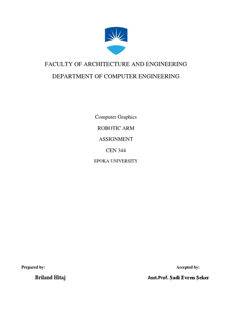 Robotic Arm Assignment Overview | PDF | Areas Of Computer Science ...
