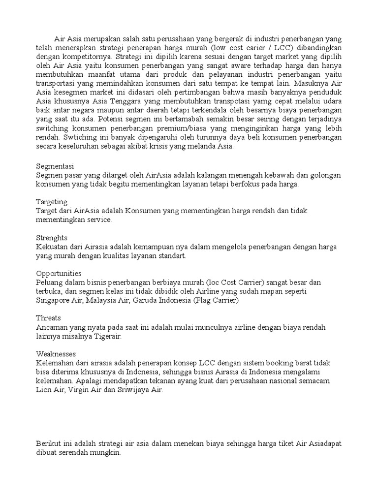 Air Asia | PDF