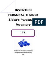 Inventori Personaliti Sidek - IPS