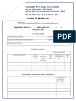 Plano de Trabalho Do Projeto Do Pid