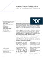 Incision Design in Implant Dentistry Based On Vascularization of The Mucosa