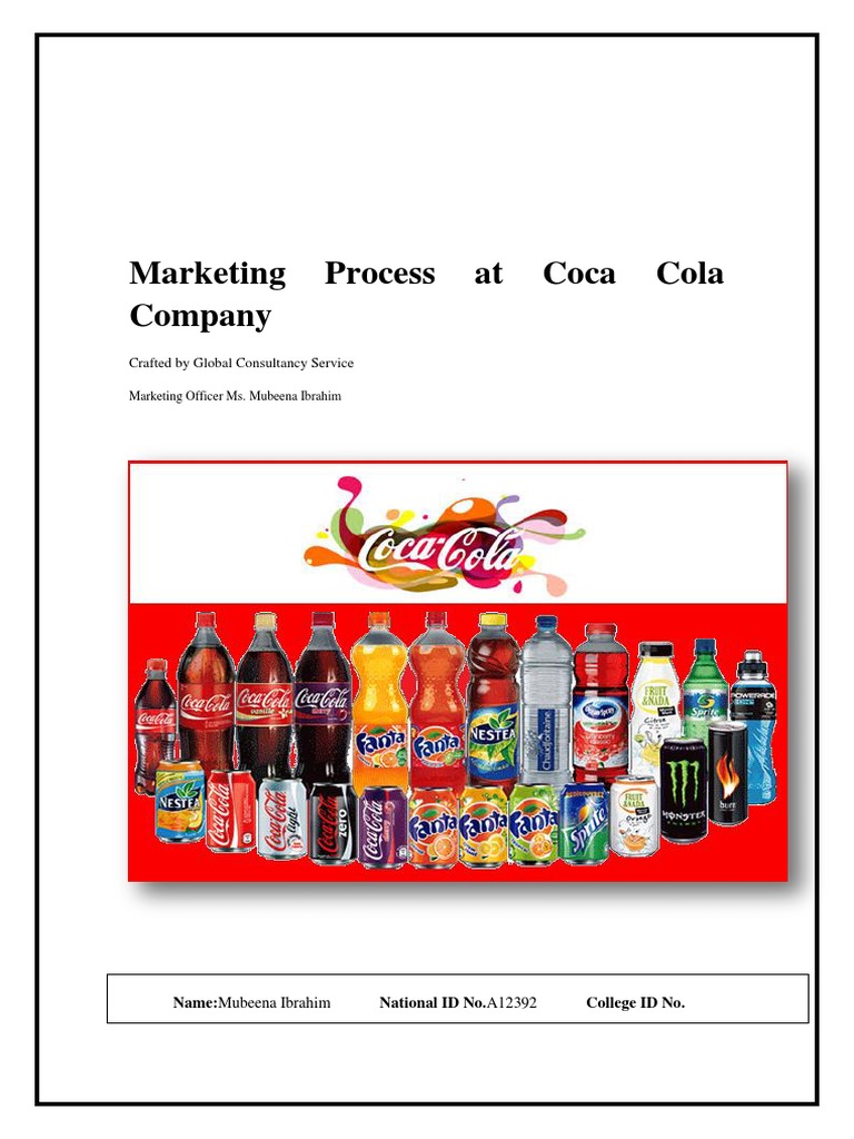 prepare a marketing mix assignment on coca cola