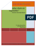 "Study of Value Chain On Vegetables": Entre For Micro Inance