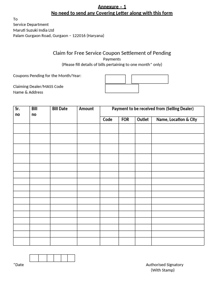 FSC Form | PDF