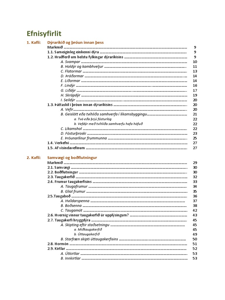 Efnisyfirlit | PDF