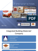 Prism Cement Limited Investor Presn 2014