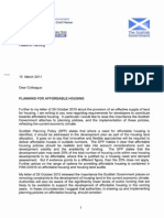 CD016 Letter From Chief Planner 'Planning For Affordable Housing' (15th March 2011)