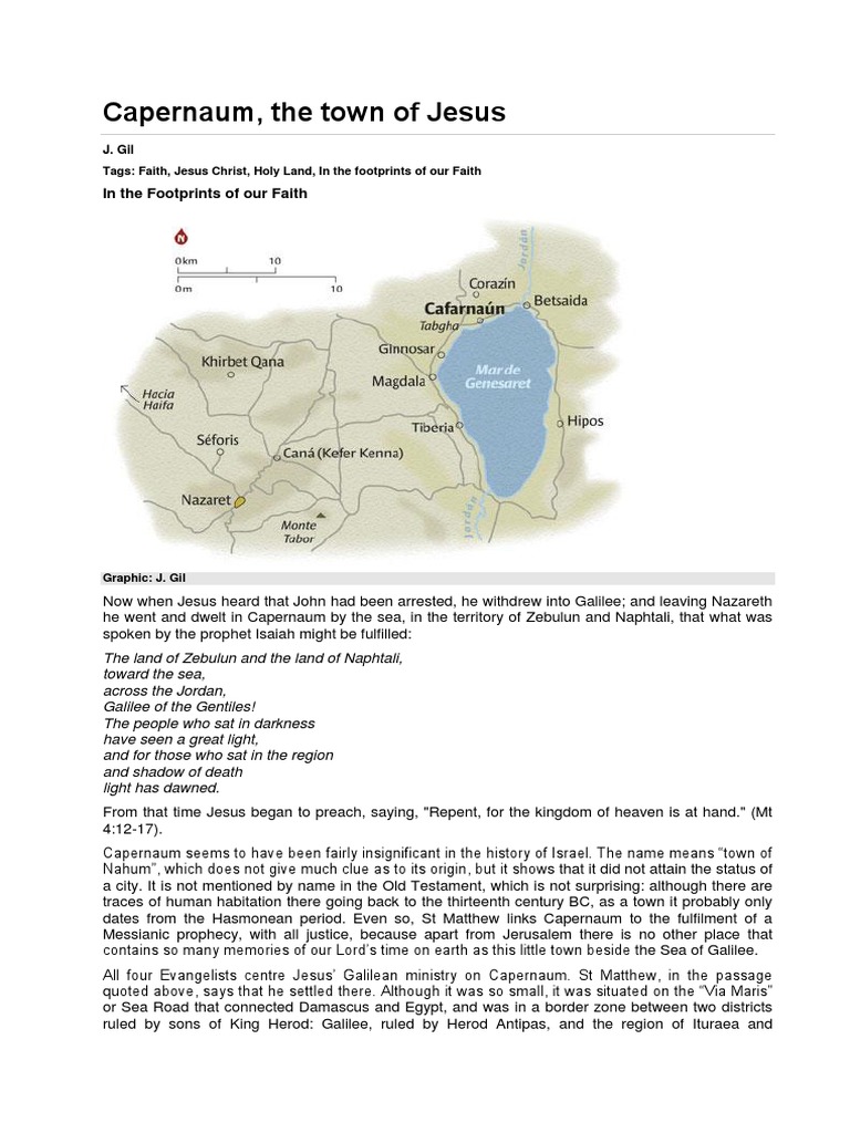 Capernaum: Jesus' Galilean Ministry Hub | PDF | Herod Antipas | Jesus