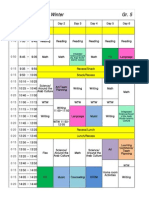 5A Schedule 2014-15