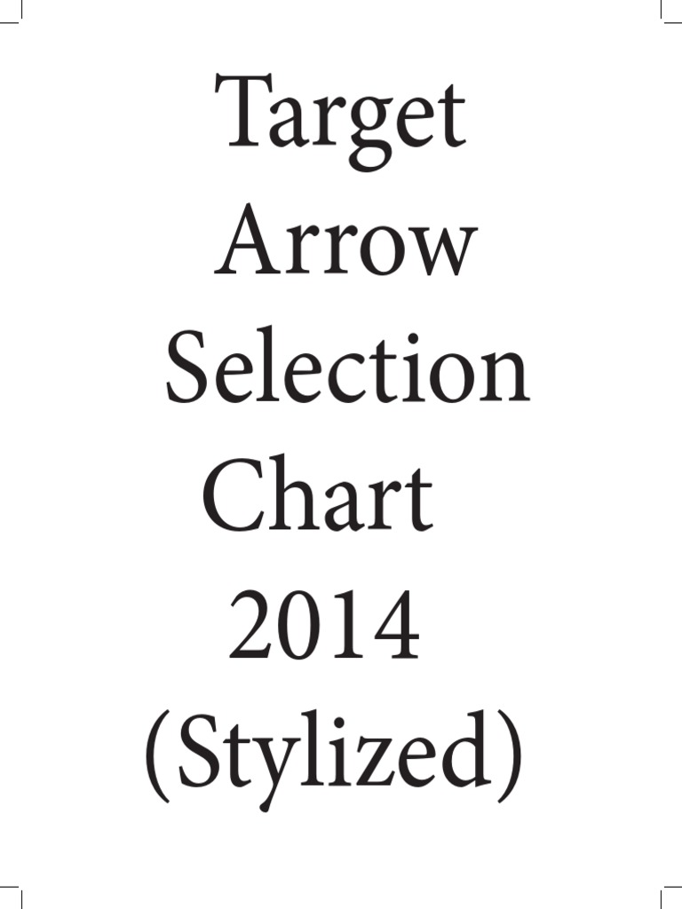 Arrow Selection Chart Easton