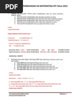 Pembahasan Soal Un Matematika Program Ips Sma 2013 Paket 1