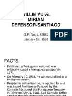 Yu vs Defensor-Santiago