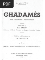 Ghadamès - II - Glossaire (Parler Des Ayt Waziten) - Jacques Lanfry (Pages 1-223)