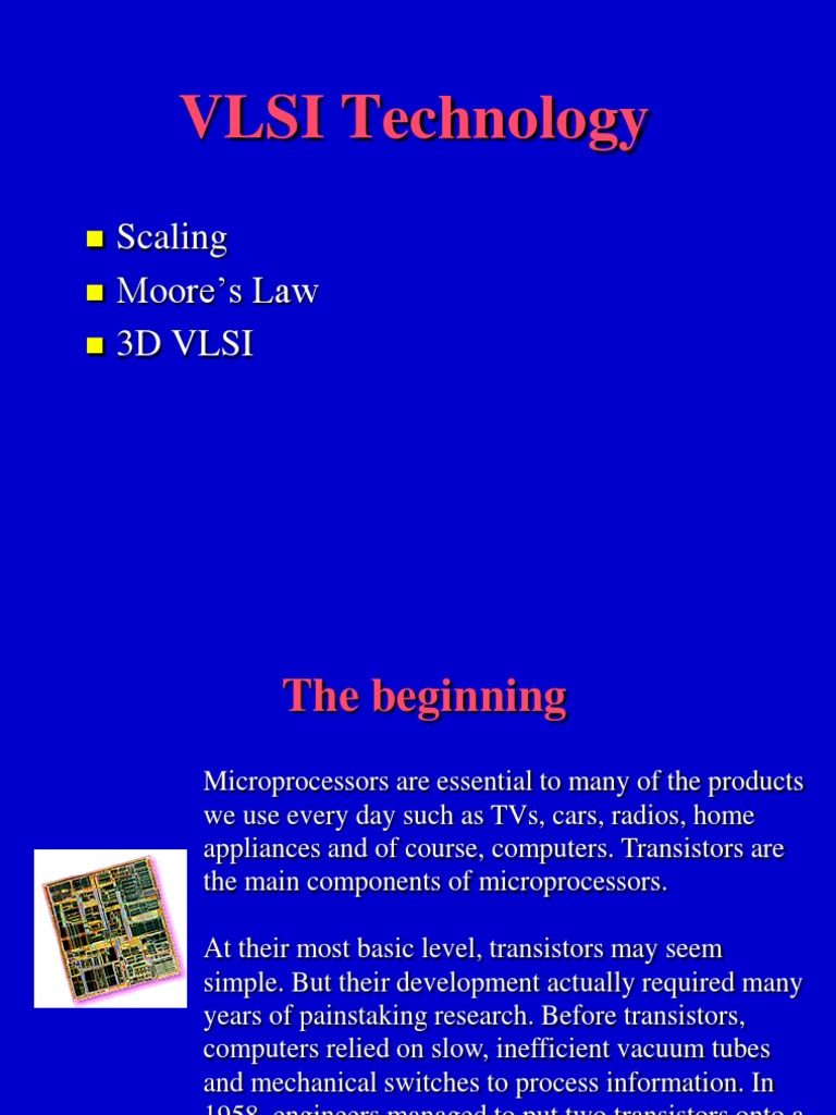 Vlsi | Integrated Circuit | Semiconductor Device Fabrication