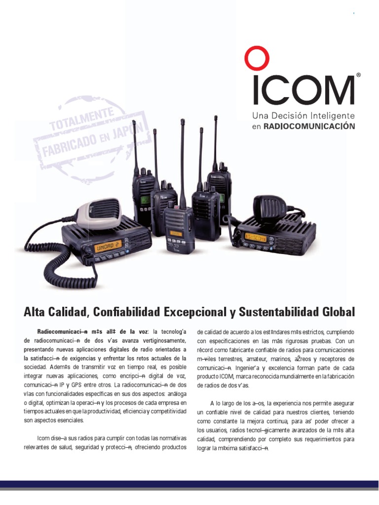 SYSCOM Catalogo Icom 2014 Ver2 | PDF | Sistema de Posicionamiento ...
