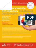 Medical Education in The New Millennium:: Innovation and Digital Disruption