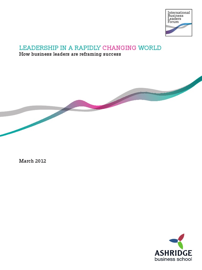 Leadership in A Rapidly Changing World | PDF