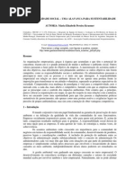 Responsabilidade Social Uma Alavanca Para Sustentabilidade