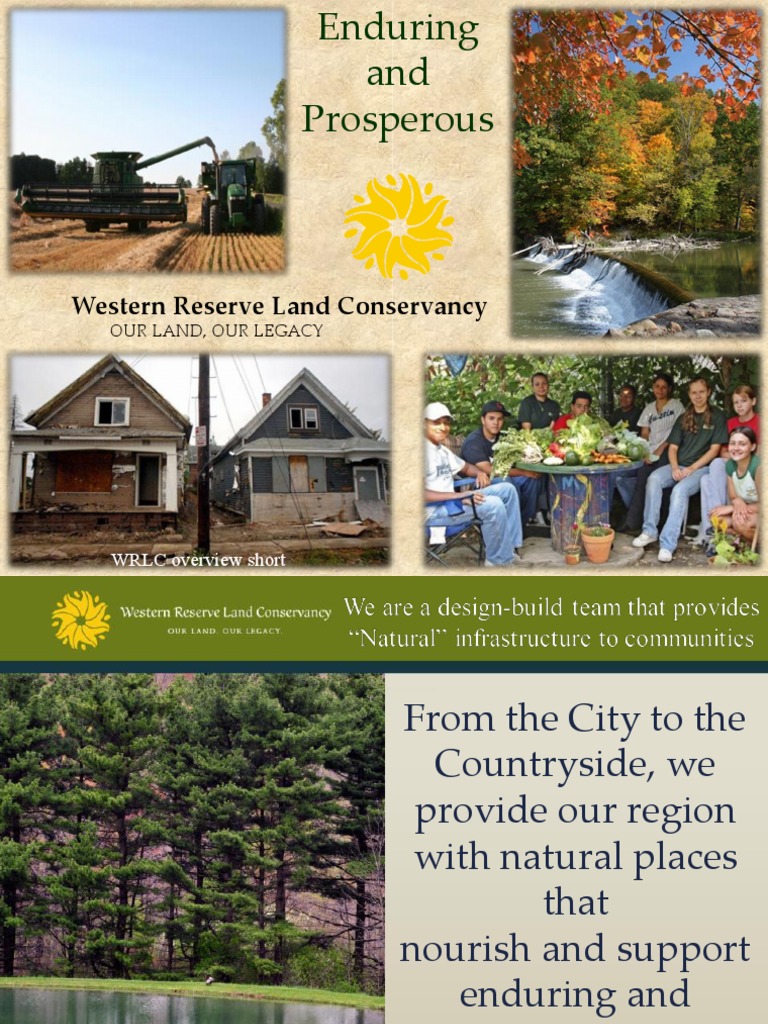 Western Reserve Land Conservancy: WRLC Overview Short | PDF