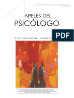 Monográfico Ética Papeles Del Psicólogo