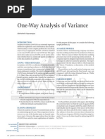 One-Way Analysis of Variance by Abhishek Vijayvargiya