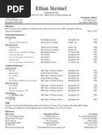 Ethan Steimel: Lighting Design