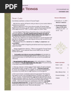 Temple Tidings Newsletter November 2009