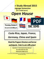study abroad open house summer 2015