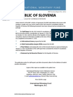 Republic of Slovenia 2013 Article IV Consultation
