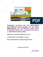 Autoridad Portuaria, Informe Reg. Electr. Pozo 150 M.