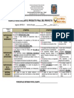 Evaluación proyecto final Español II