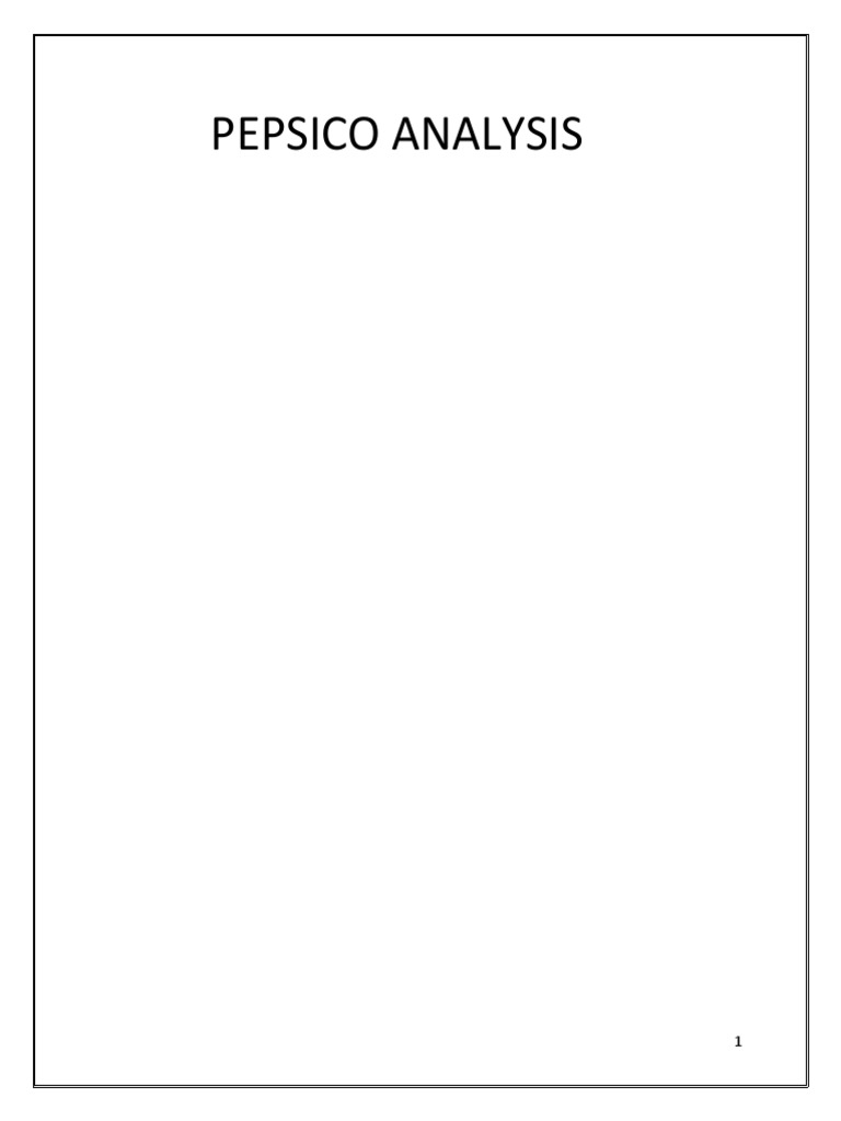 Strategic Management On PepsiCo | PDF | Pepsi Co | Pepsi